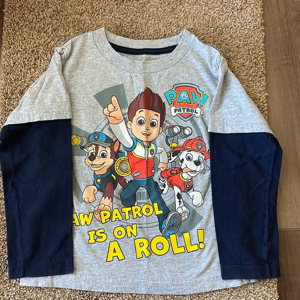Nickelodeon, long sleeve paw patrol graphic T-shirt 2T
